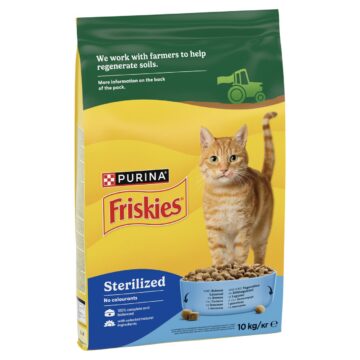 Purina Friskies Steril lazaccal és zöldségekkel száraz macskaeledel 10 kg