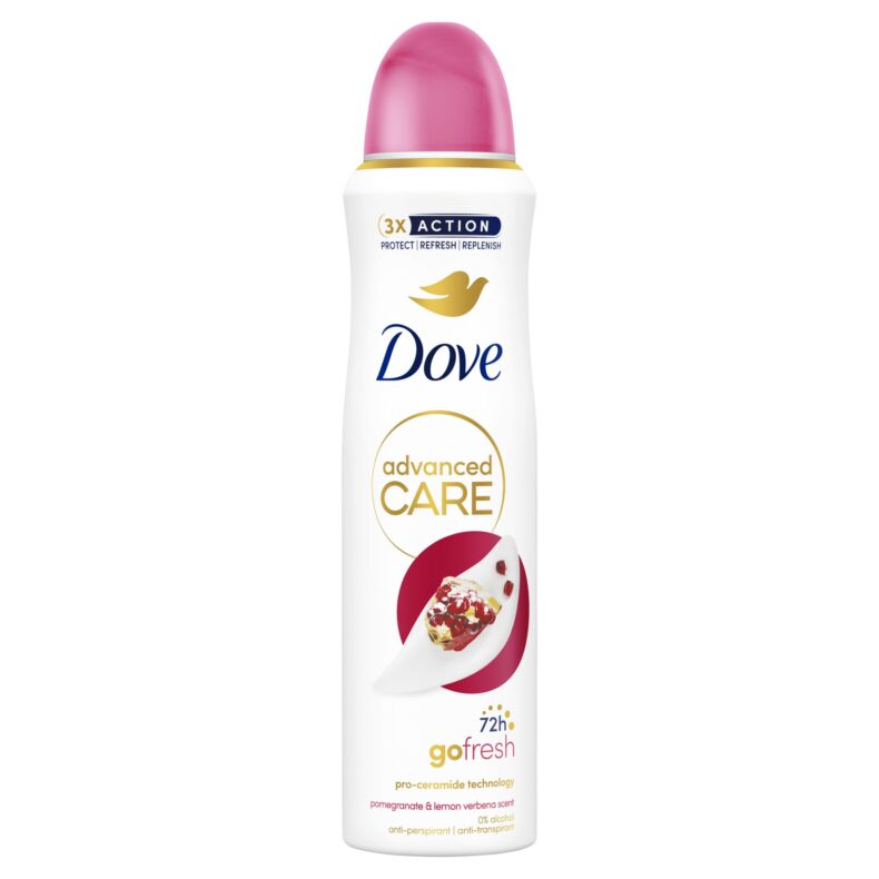 Dove Advanced Care Go Fresh Pomegranate and Lemon Verbena Scent női izzadásgátló dezodor spray 150 ml