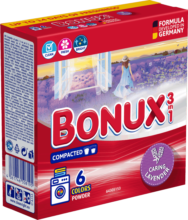 BONUX mosópor 390 g Levander (6mosás)
