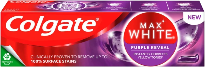 Colgate Max White Purple Reveal fogfehérítő fogkrém 75 ml