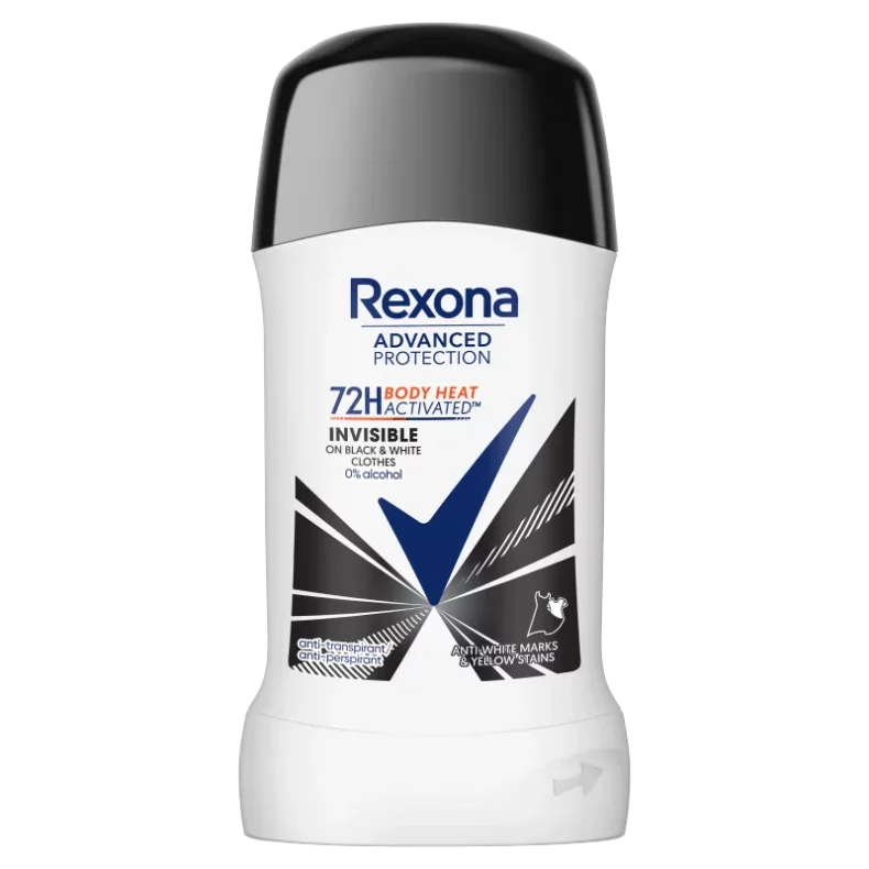 REXONA stift 50 ml Advanced Protection Invisible Black&White