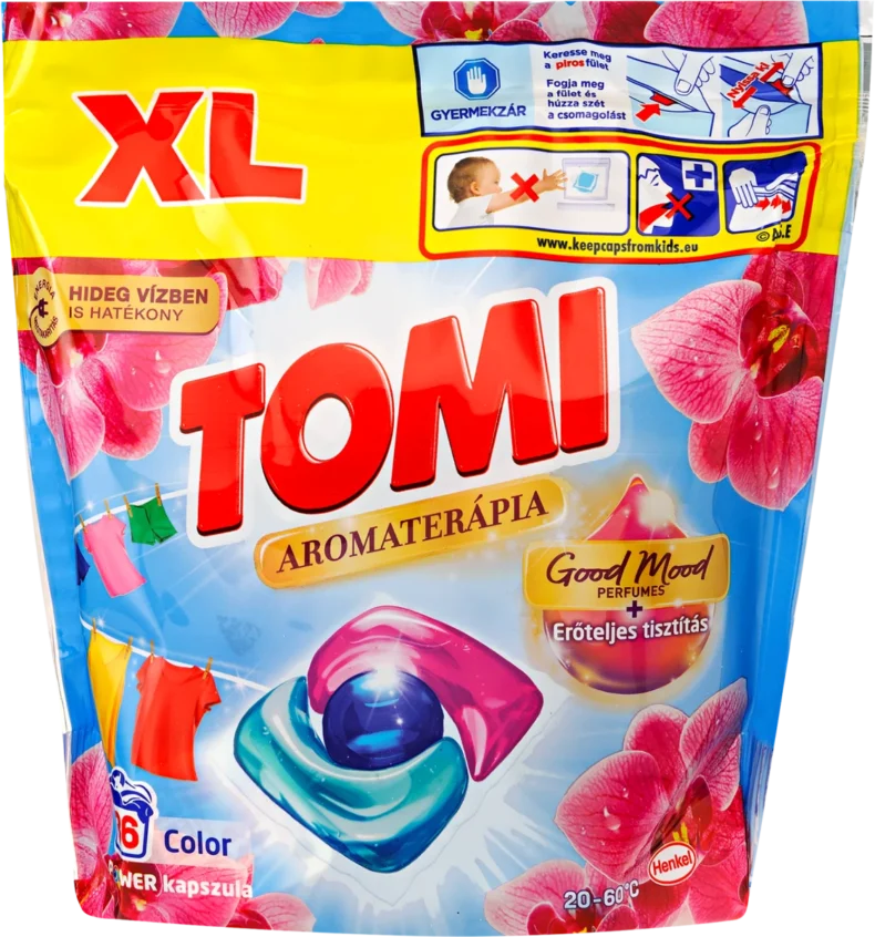 Tomi Power Caps mosókapszula 36 db Aromaterápia Orchidea & makadámia