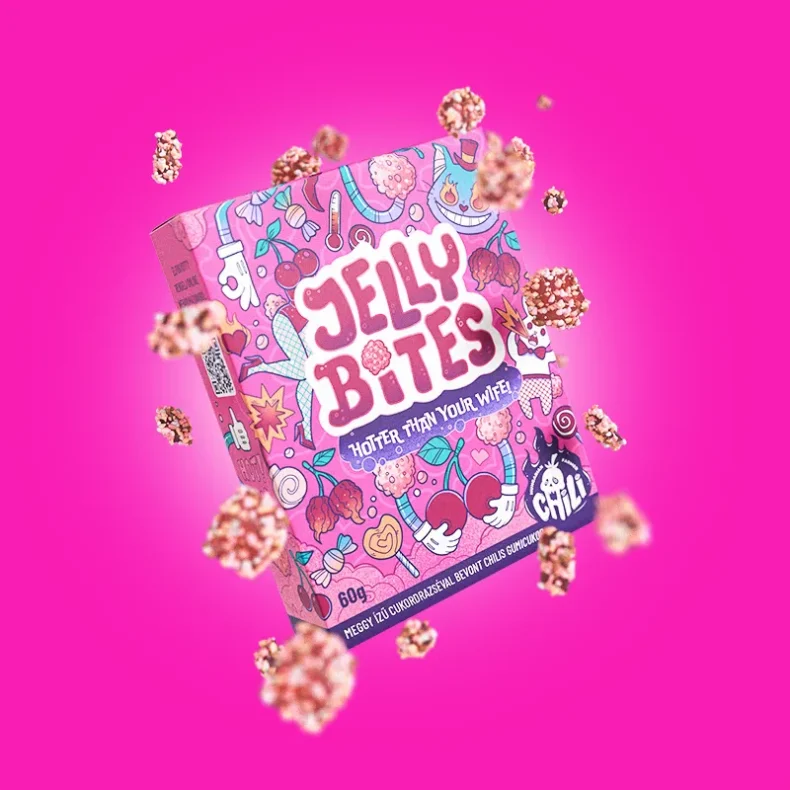 Chilifarm Jelly Bites - Meggy Ízű Cukordrazséval Bevont Chilis Gumicukor 60g