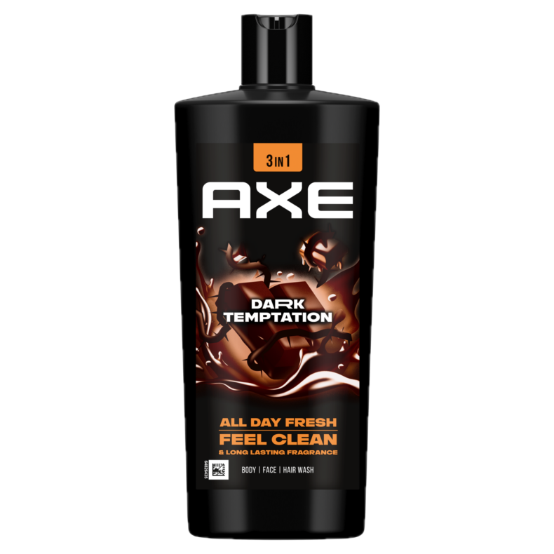 AXE Dark Temptation 3 in 1 tusfürdő testre, arcra, hajra 700 ml