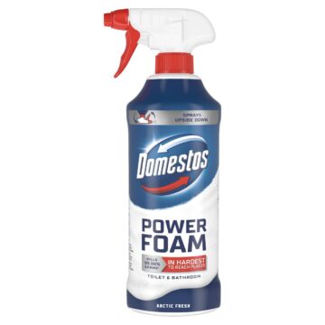 Domestos Power Foam Arctic Fresh WC és fürdőszoba tisztító hab 435 ml