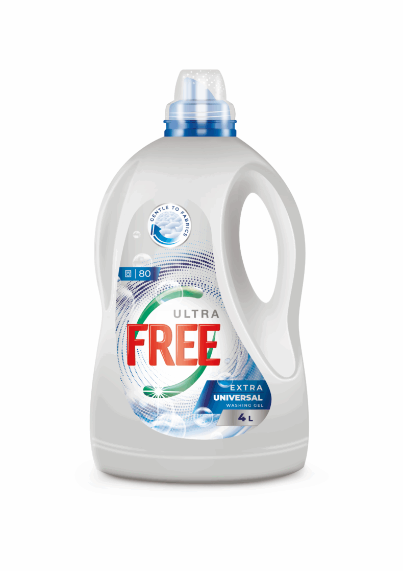 Ultra Free mosógél 4 l Extra Universal (80 mosás)