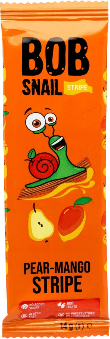 Bob Snail Gyümölcsszelet Körte-mangó 14g