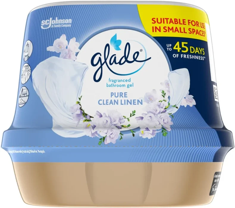 Glade fürdőszobai légfrissítő zselé 180 g Clean Linen