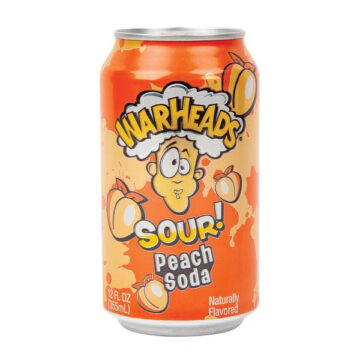 Alternative view of Warheads Sour Peach Soda barack ízű savanyú üdítőital 330ml