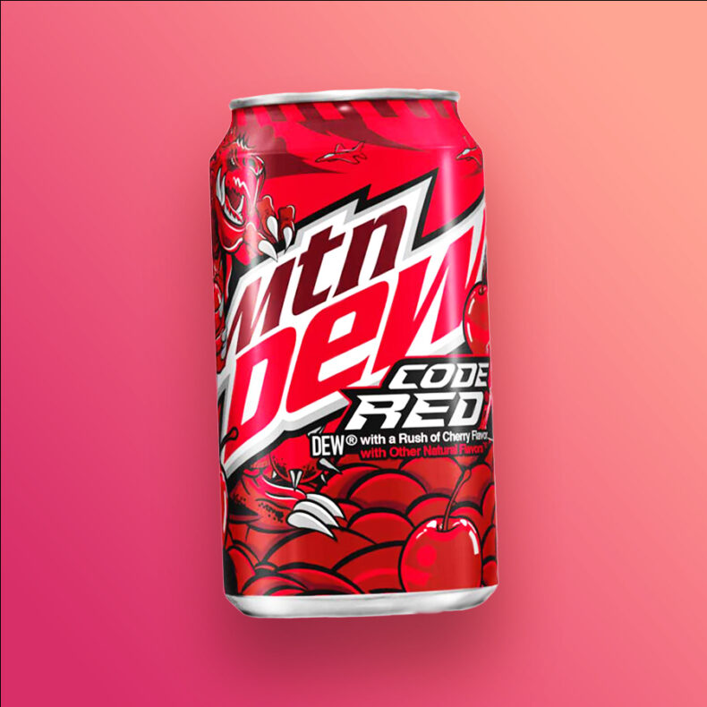 Mountain Dew USA Code Red with Cherry cseresznye ízű üdítő 355ml