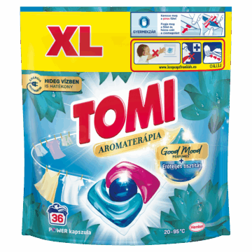 Tomi Power Caps mosókapszula 36 db Aromaterápia Lótusz & mandula