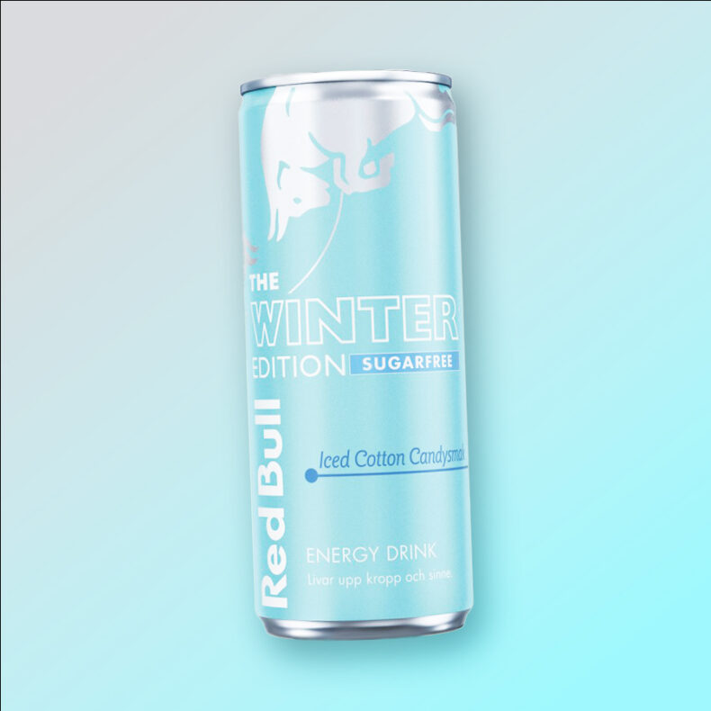 Red Bull Winter Edition Iced Cotton Candy vattacukor ízű zero energiaital 250ml