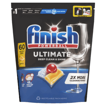 Finish Powerball Ultimate All in 1 Lemon mosogatógép kapszula 60 db 774 g
