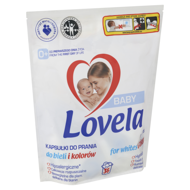 Lovela Baby Hipoallergén Mosókapszula fehér és színes ruhákhoz 36 db