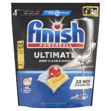 Finish Powerball Ultimate All in 1 Lemon mosogatógép kapszula 120 db 1548 g