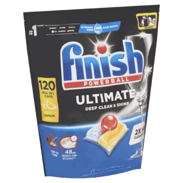 Finish Powerball Ultimate All in 1 Lemon mosogatógép kapszula 120 db 1548 g