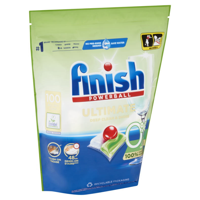 Finish Powerball Ultimate All in 1 0% mosogatógép kapszula 100 db