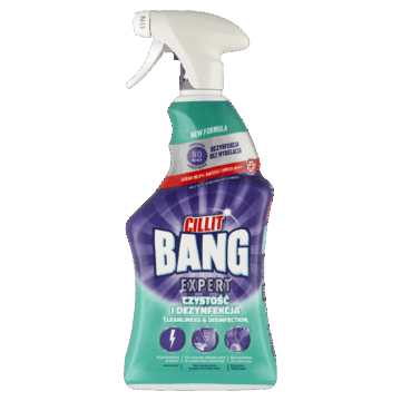 Cillit Bang Expert tisztító és klórmentes fertőtlenítő spray 750 ml