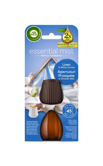 Air Wick Aroma Mist Pamut és Fehér Orchidea aroma diffúzor utántöltő 20 ml