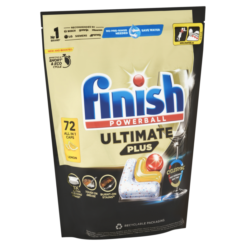 Finish Powerball Ultimate Plus All in 1 Citrom mosogatógép kapszula 72 db 878,4 g