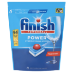 Finish Powerball Power All in 1 Citrom mosogatógép tabletta 94 db – Powerball Erő Citromillattal, Gazdaságos Kiszerelés