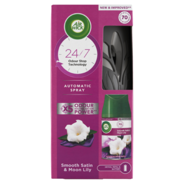 Air Wick Freshmatic Automata Légfrissítő spray készülék - Bársonyos Szatén és Éji Liliom illat 250ml