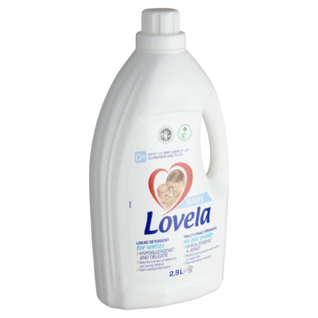 Lovela Baby Hipoallergén folyékony mosószer fehér ruhákhoz, 2,9 liter (32 mosás)