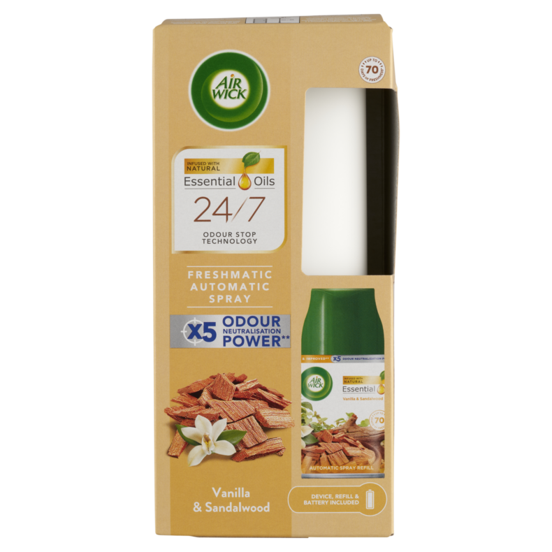 Air Wick Freshmatic automata légfrissítő készülék és spray utántöltő - Vanília és szantálfa 250ml