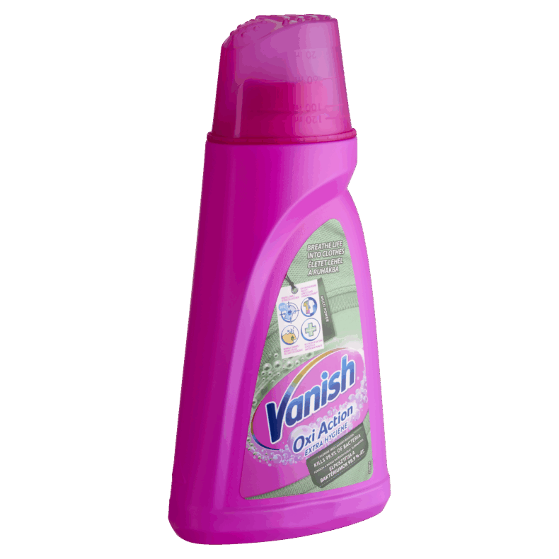 Vanish Oxi Action Extra Hygiene antibakteriális fertőtlenítő és folteltávolító folyadék 940 ml