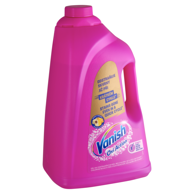 Vanish Oxi Action Folyékony Folteltávolító gél koncentrátum PINK 4 L
