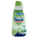 Finish Power All in 1 0% Gépi Mosogatógél 900 ml – 60 Mosogatás, Foszfát- és Tartósítószermentes Teljes Power tisztítóerő foszfát, tartósítószer és színezék nélkül – tudatos mosogatás minden nap
