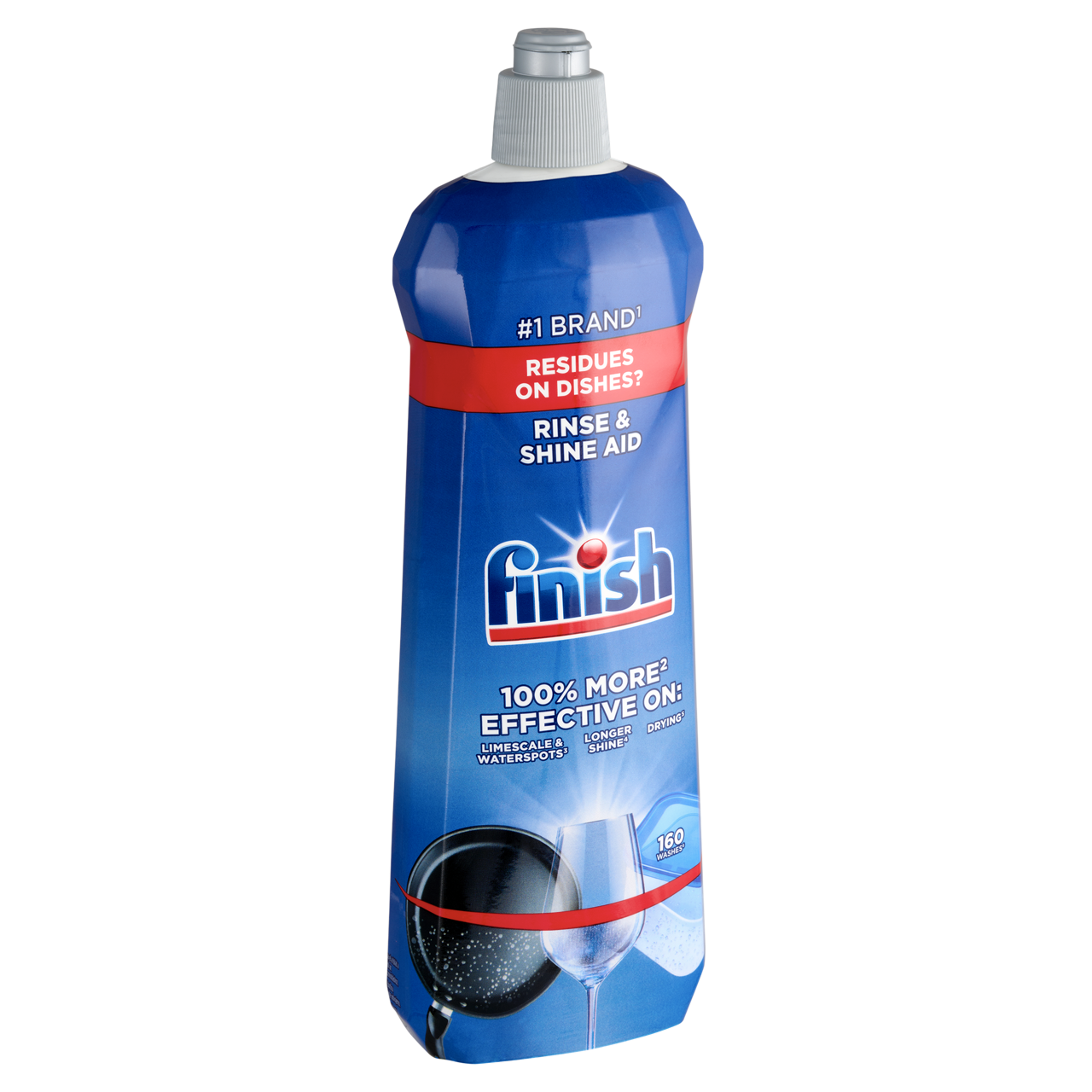 Finish Rinse & Shine Aid gépi öblítőszer 800ml 160 mosogatás