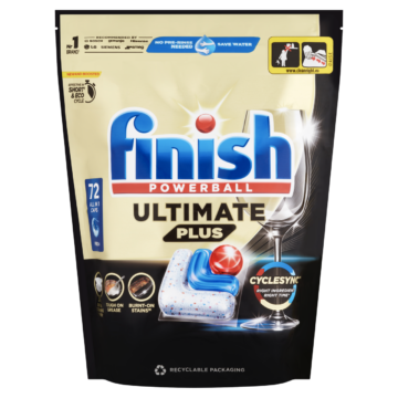Finish Powerball Ultimate Plus All in 1 mosogatógép kapszula 72 db – A Finish Abszolút Csúcsa, Illatmentes