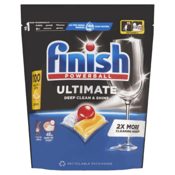 Finish Powerball Ultimate All in 1 Lemon mosogatógép kapszula 100 db 1,29 kg