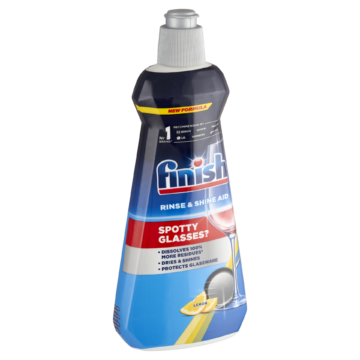 Finish Rinse and Shine Aid öblítőszer gépi mosogatáshoz, Citrom illat, 80 mosogatáshoz, 400ml