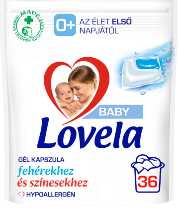 Lovela Baby Hipoallergén Mosókapszula fehér és színes ruhákhoz 36 db