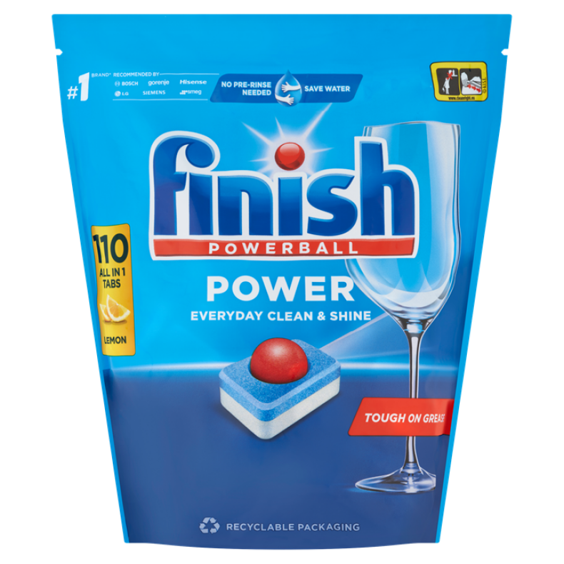 Finish Power All in 1 mosogatógép-tabletta, Lemon, 110 db