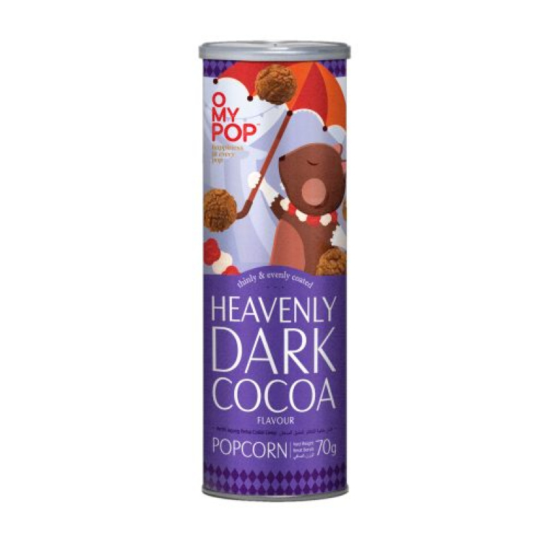 OMYPOP Heavenly Dark Cocoa étcsoki ízű popcorn 70g