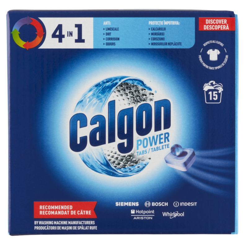 Calgon 4 in 1 Powerball Vízlágyító Tabletta, 15 db