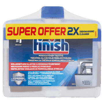 Finish mosogatógép tisztító folyadék duo pack 2X250ml