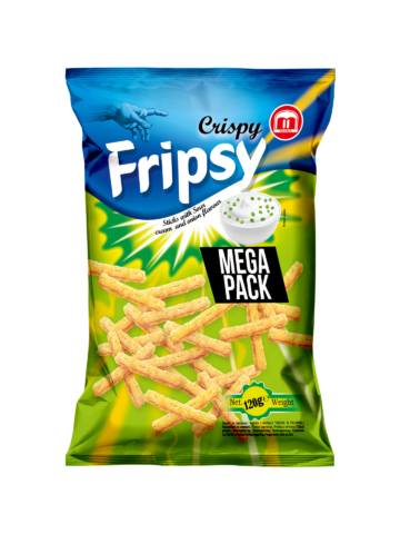 FRIPSY MEGA PACK snack 120 g Hagyma-tejföl ízű