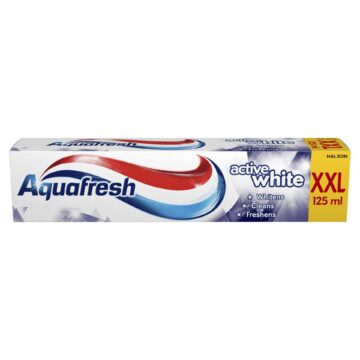 Alternative view of Aquafresh Active White fluoridos fogkrém 125 ml
