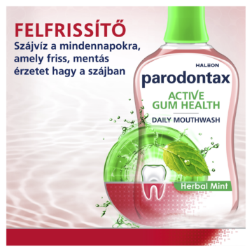 Parodontax Active Gum Health Herbal Mint alkoholmentes szájvíz fluoriddal 500 ml