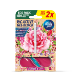 Ambi Pur aktív wc gél block 2x45 g rose & lily