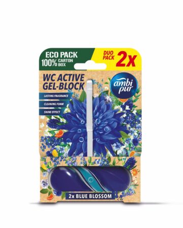 Ambi Pur aktív wc gél block 2x45 g blossom