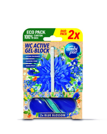 Ambi Pur aktív wc gél block 2x45 g blossom