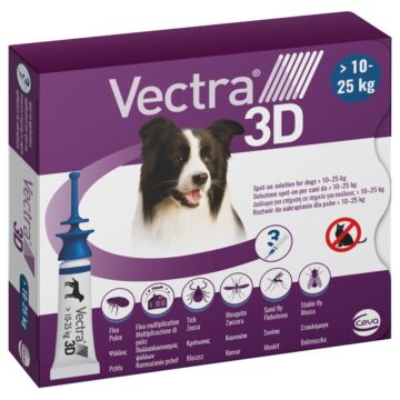 Vectra 3D Spot-On M 10-25 kg 3x közepes testű kutyáknak