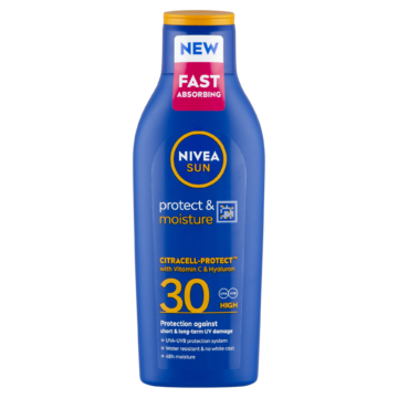 NIVEA SUN Protect and Moisture hidratáló naptej FF30 200 ml