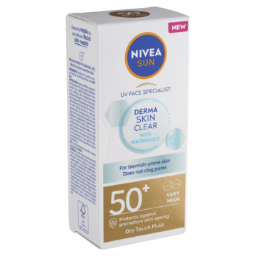 NIVEA SUN Derma Skin Clear napozó arckrém FF50+ 40 ml