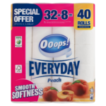 Ooops! Everyday (Vanessa) toalettpapír 3 rétegű 32+8 tekercs Barack
